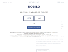Tablet Screenshot of nobilowines.com